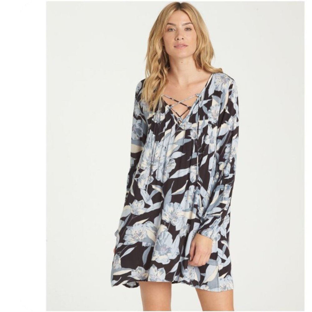 Billabong Just Like You Front Lace Up Dress | S